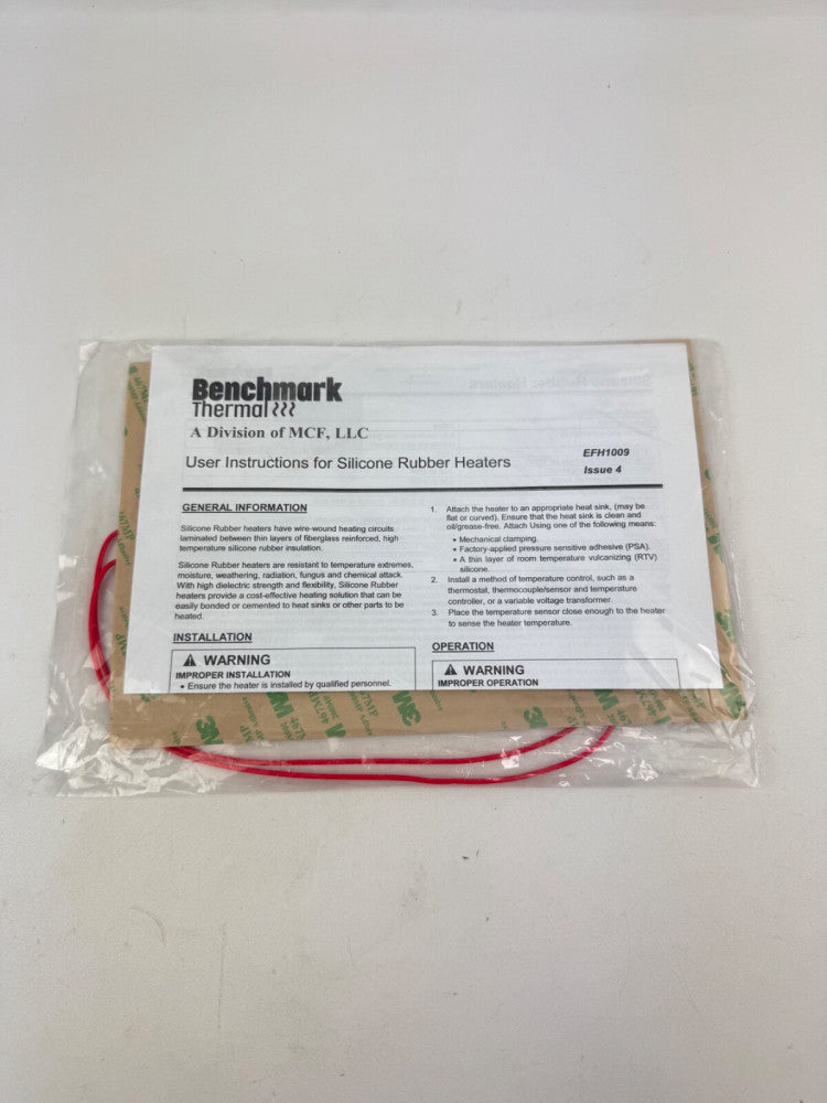 Benchmark Thermal EFH1009 Silicone Rubber Heater 6" x 9" SH-6x9-10-115A
