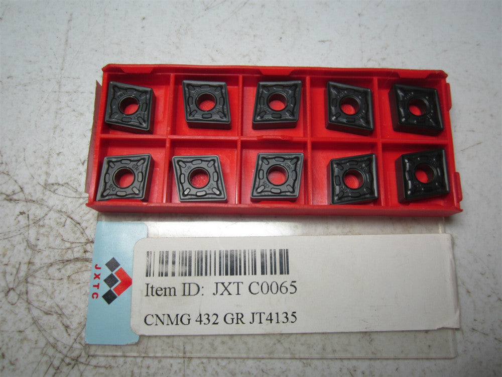 JXTC (JT4135) CNMG120408-GR Cemented Carbide Threading Insert - Pack of 10