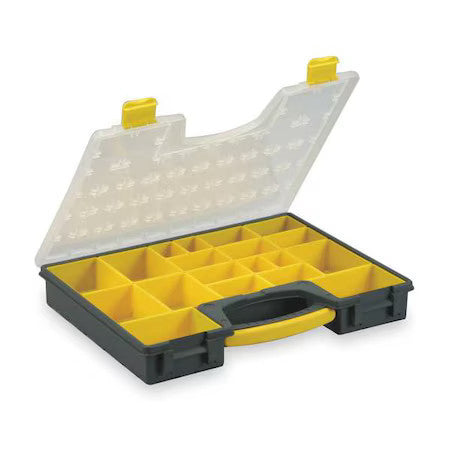 Westward 2Hft1 Compartment Box With 19 Compartments, Plastic, 2-7/16" H X