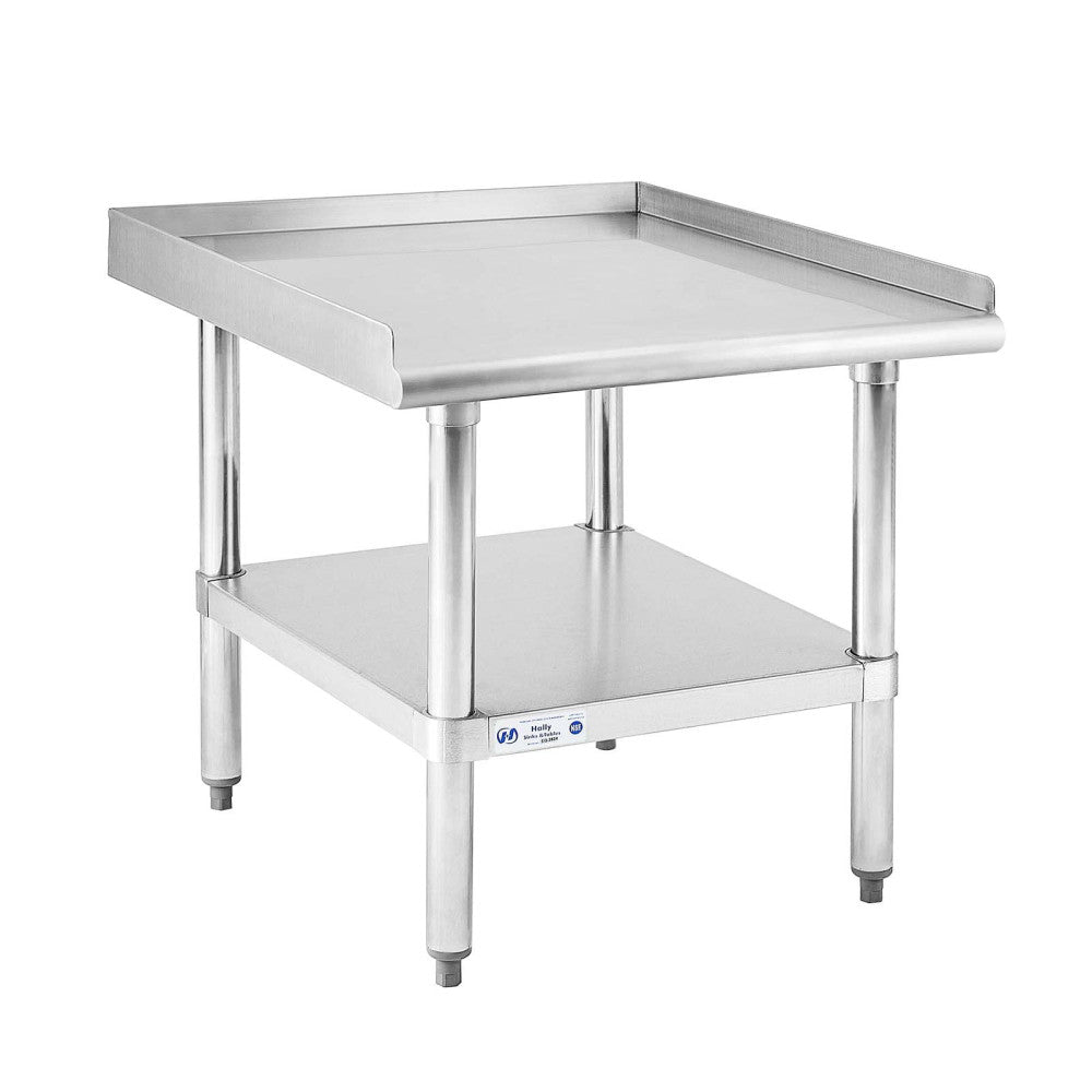 HALLY Stainless Steel Equipment Stand 28x24 Inches with Undershelf, NSF Comme...
