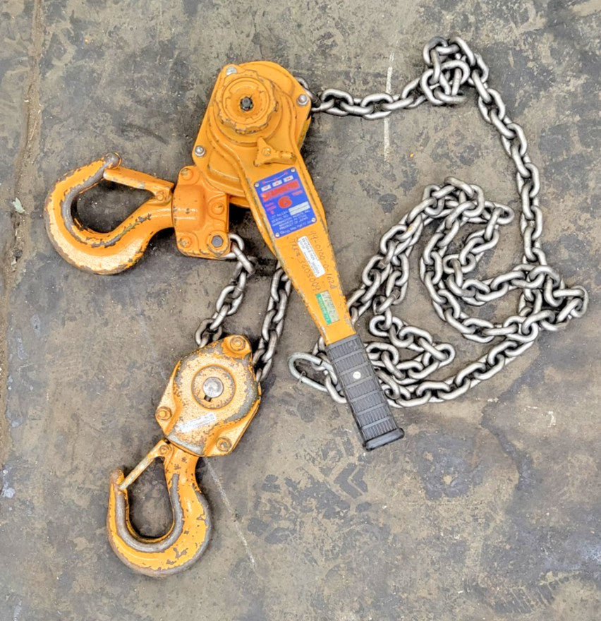 HARRINGTON 6 TON LEVER HOIST CODE LB060B LOT NO L5A-918 CHAIN LENGTH 139 IN.