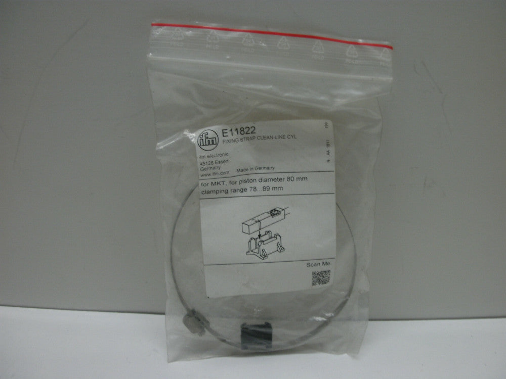 IFM E11822 FIXING STRAP CLEAN-LINE CYL FOR MKT FOR PISTON DIAMETER 80 mm NIB