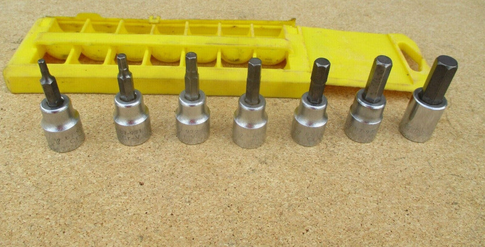 STANLEY Metric Hex Bit Socket Set 3/8" Drive - Set of 7