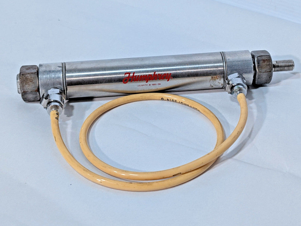Humphrey 25-DP-4 W/B, N Pneumatic Air Cylinder Assy, Clippard 3814-6 Made in USA