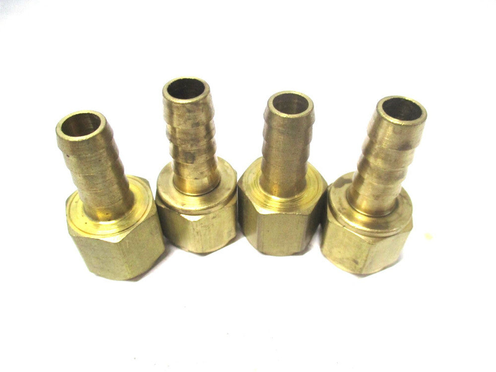 Coilhose Pneumatics (FR0606) 3/8" ID x 3/8" FPT Brass Rigid Hose Barb - 4 QTY