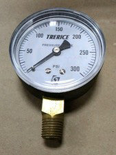 TRERICE GAUGE 800B2502LA140 2 1/2" Gauge 0-300 psi 1/4 NPT C9