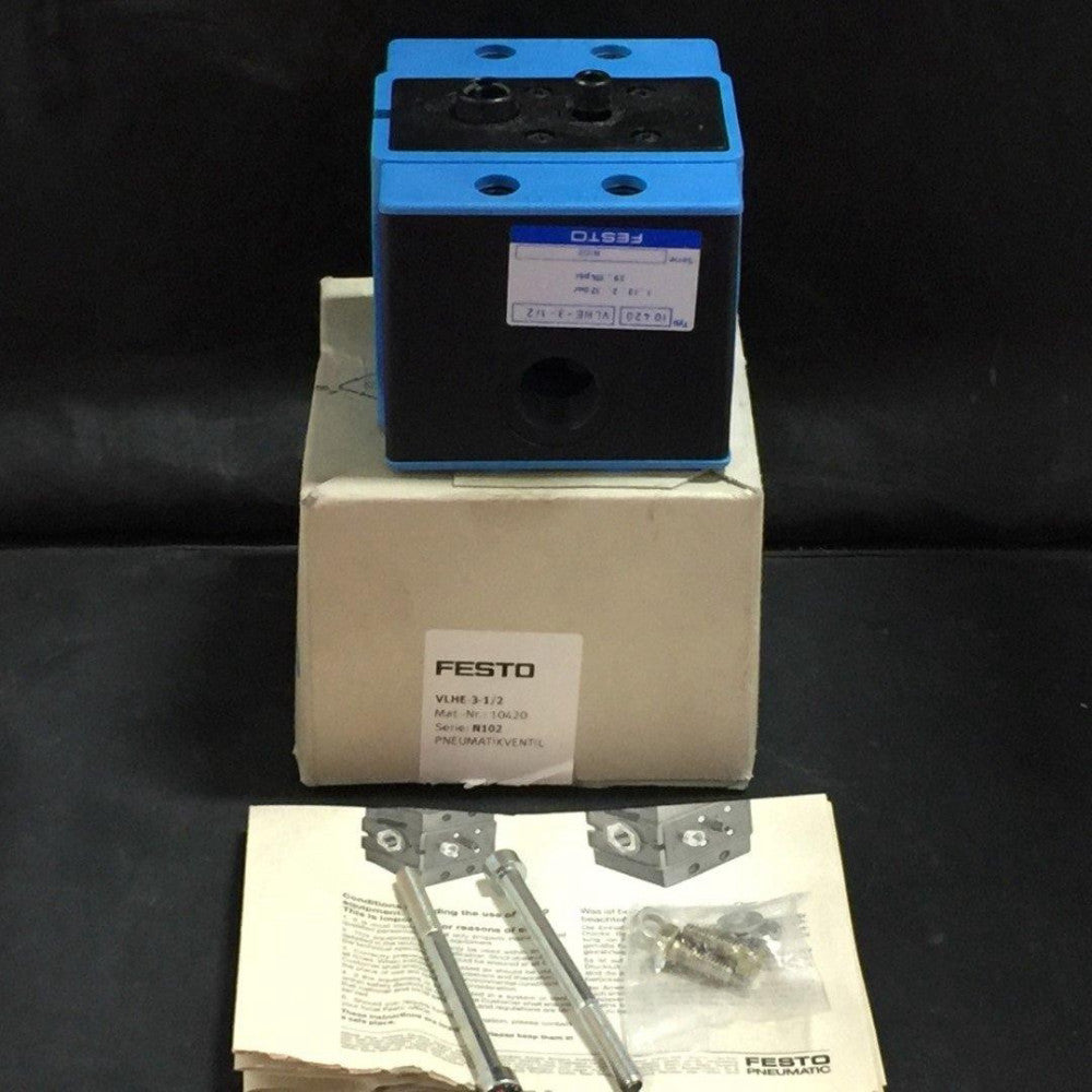 Festo VLHE-3-1/2 Pneumatic Valve 10420