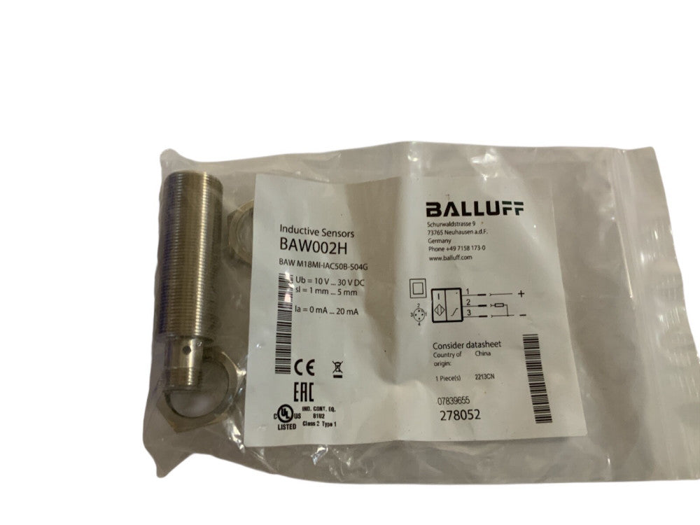 BAW002H BAW M18MI-IAC50B-S04G Proximity Switch sensor #T9343 YS
