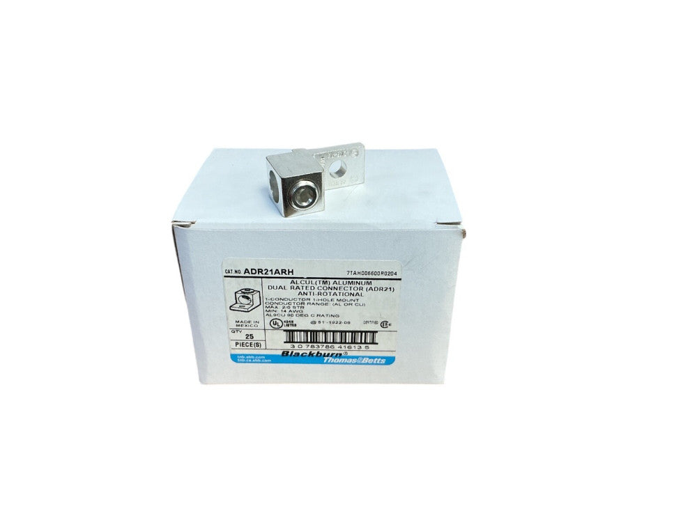Blackburn ADR21ARH Aluminum Dual-Rated Connector 14-2/0 AWG, Anti-Rotational