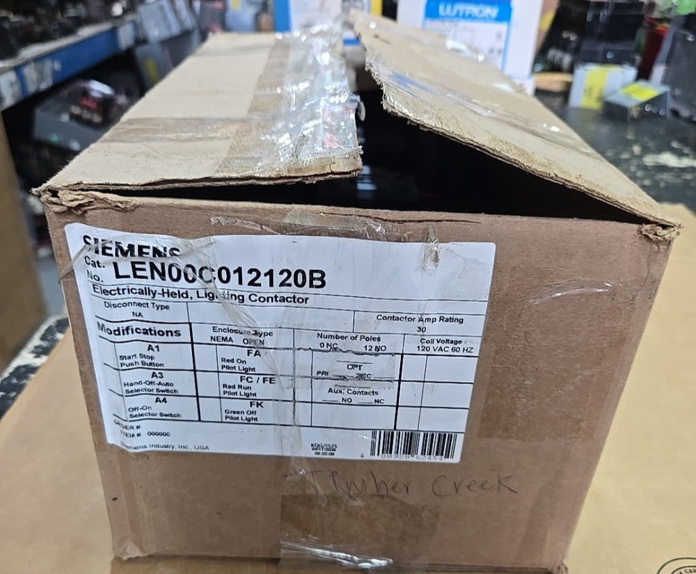 SIEMENS LEN00C012120B CONTACTOR