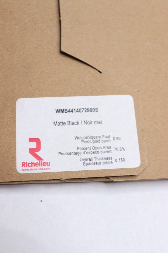 Richelieu Decorative Wire Mesh Sample Model G Matte Black WMB4414072900S