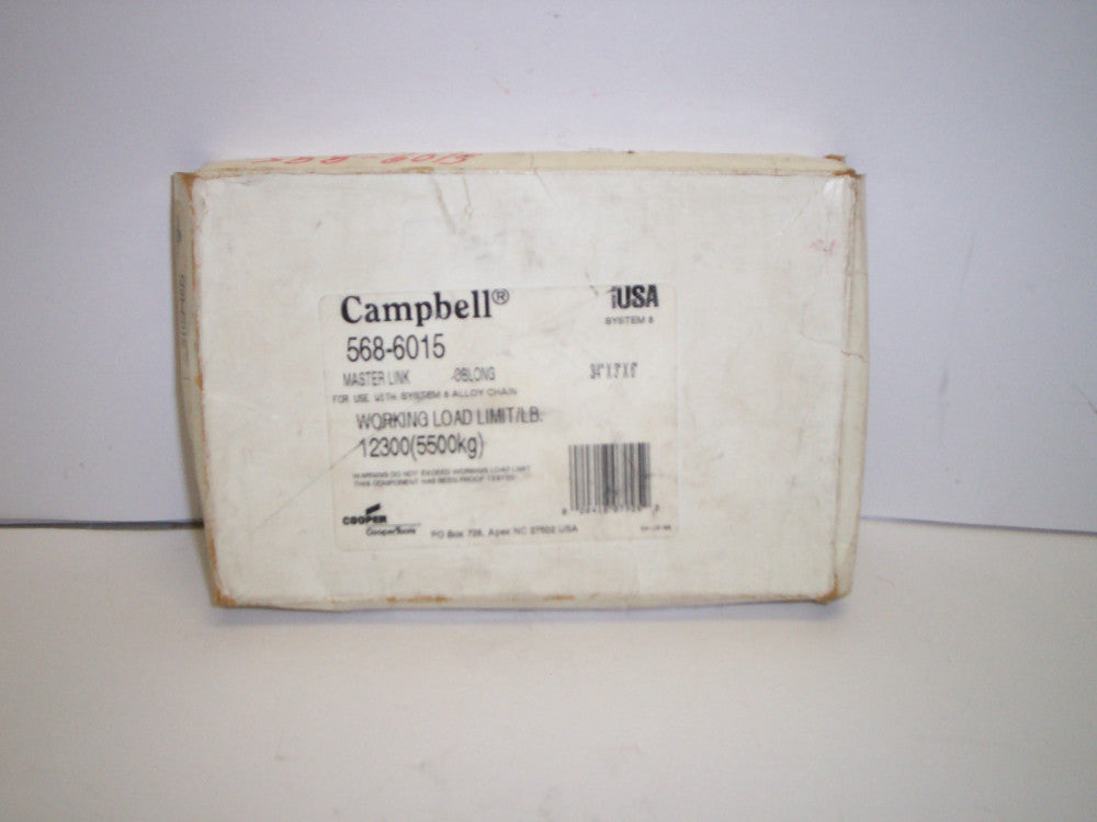 CAMPBELL 568-6015 MASTER LINK OBOLONG 3/4" X 3" X 6" SYSTEM 8 12300LB RED NIB