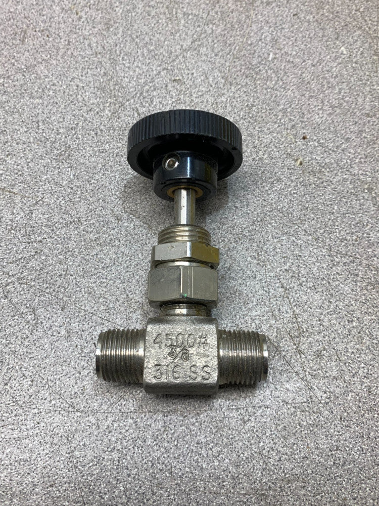 NEW NO BOX DRAGON 3/8" STAINLESS STEEL NEEDLE VALVE P3356PT 6488BTC