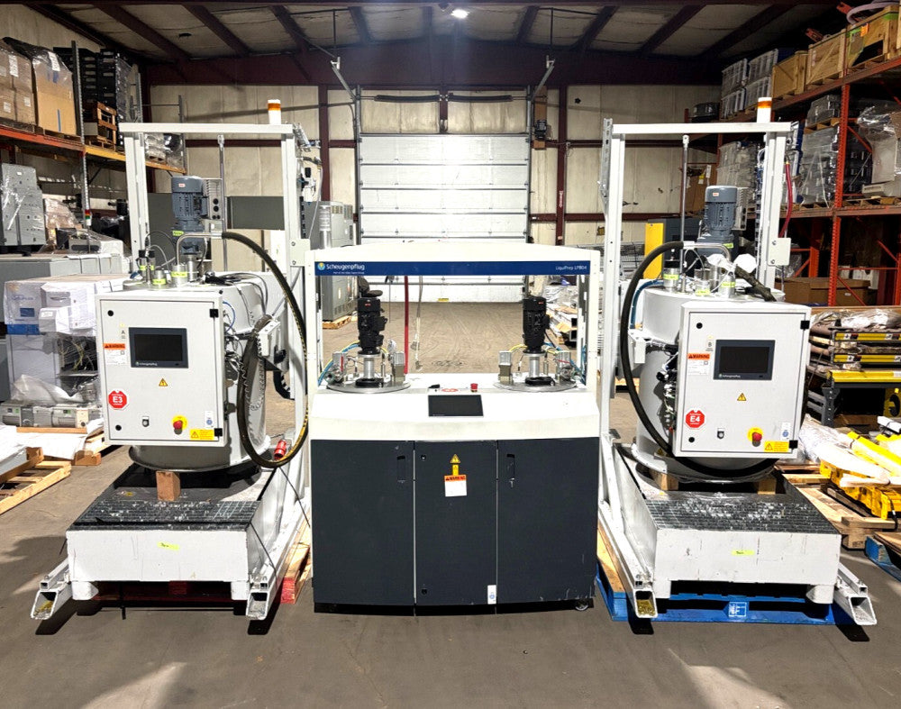 Scheugenpflug LiquiPrep LP804 50/50 Material Feeding System and Barrel Agitator