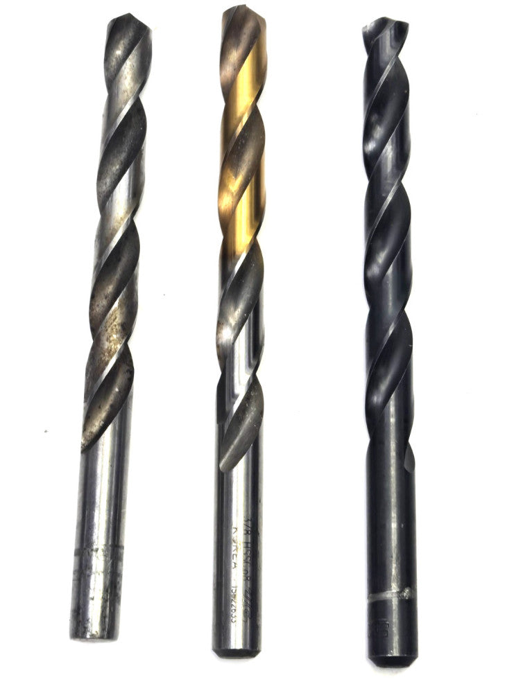 3/8" DRILL BITS HSS (LOT OF 3) ASSORTED LENGTHS