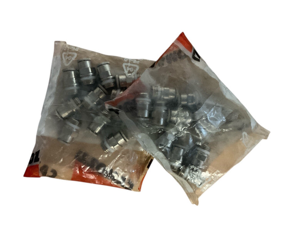 Camozzi, S6510-6-1/4, Fitting, Airline, Metric, Straight, 6 mm OD Tube X 1/4 BS