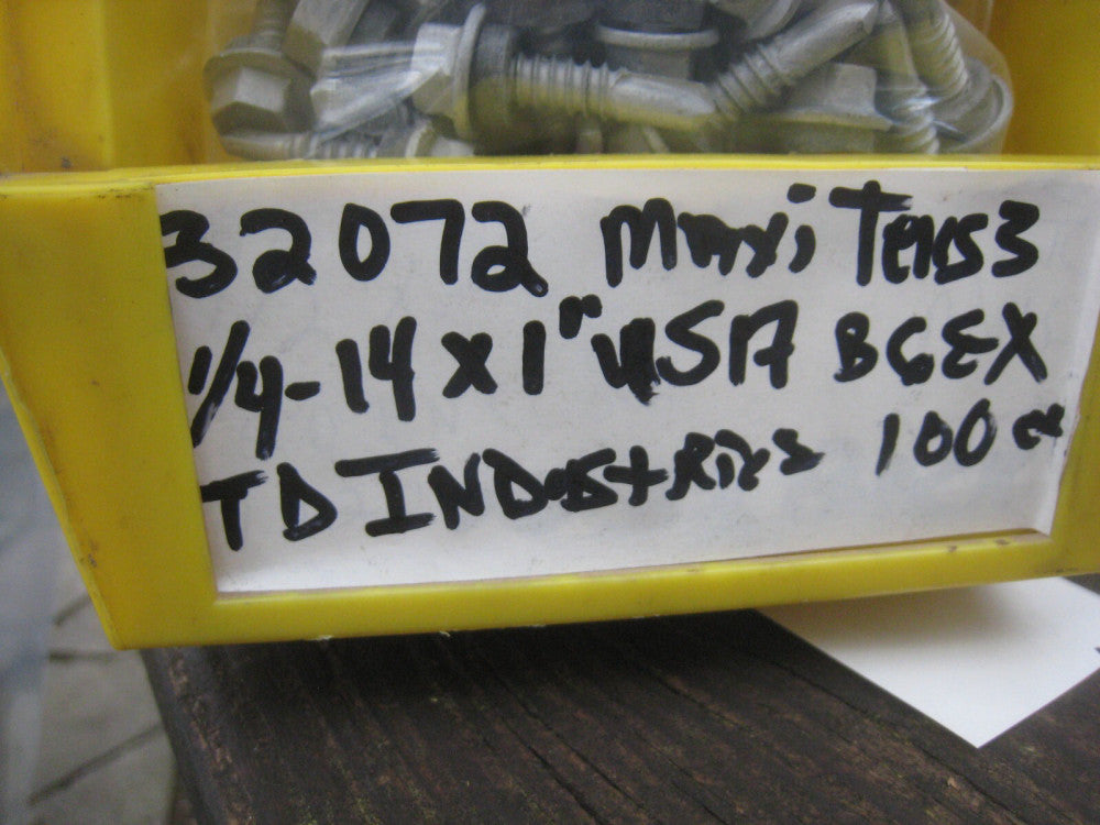 (100) Teks (3) 1/4" 14 X 1" Carbon Steel Drilling Screws Hex Washer Head USA