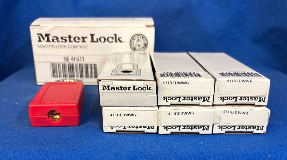 MASTER LOCK LOTO LOCK 4FG11 **LOT OF 6**