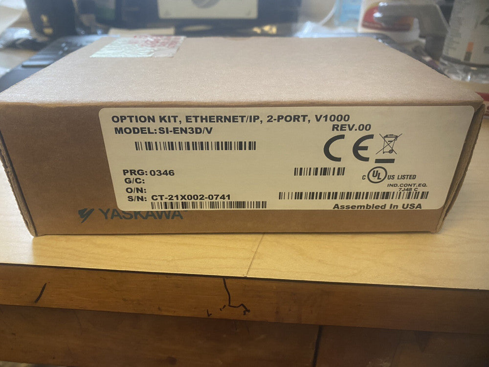 BRAND NEW YASKAWA SI-EN3D/V V1000 2-PORT ETHERNET/IP OPTION KIT NEW IN BOX