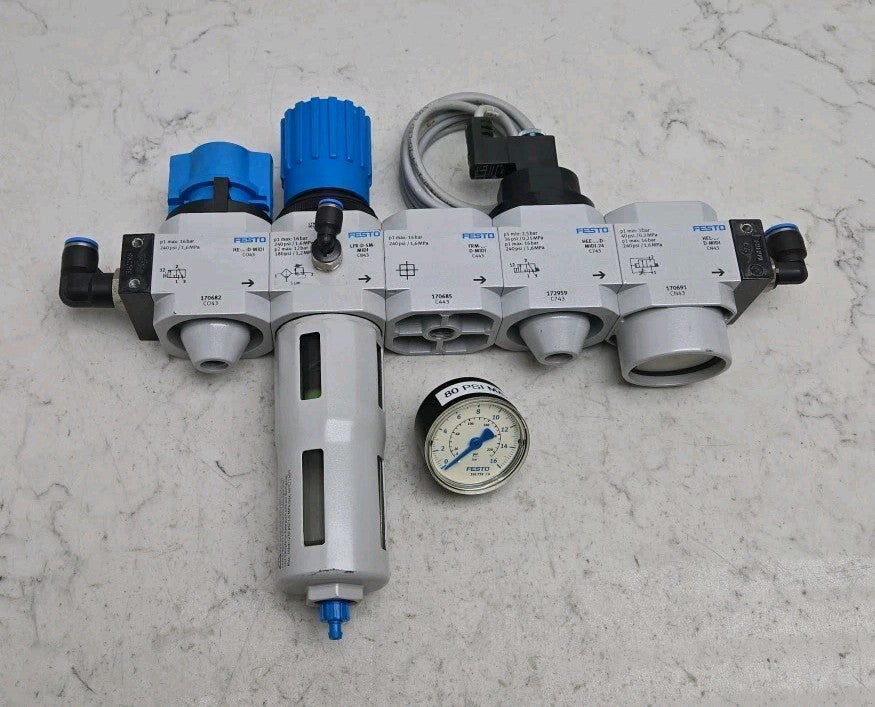 Festo LFR-3/8-D-5M-MI Filter Regulator Assembly LFR-D-5M-MIDI 170682 172959