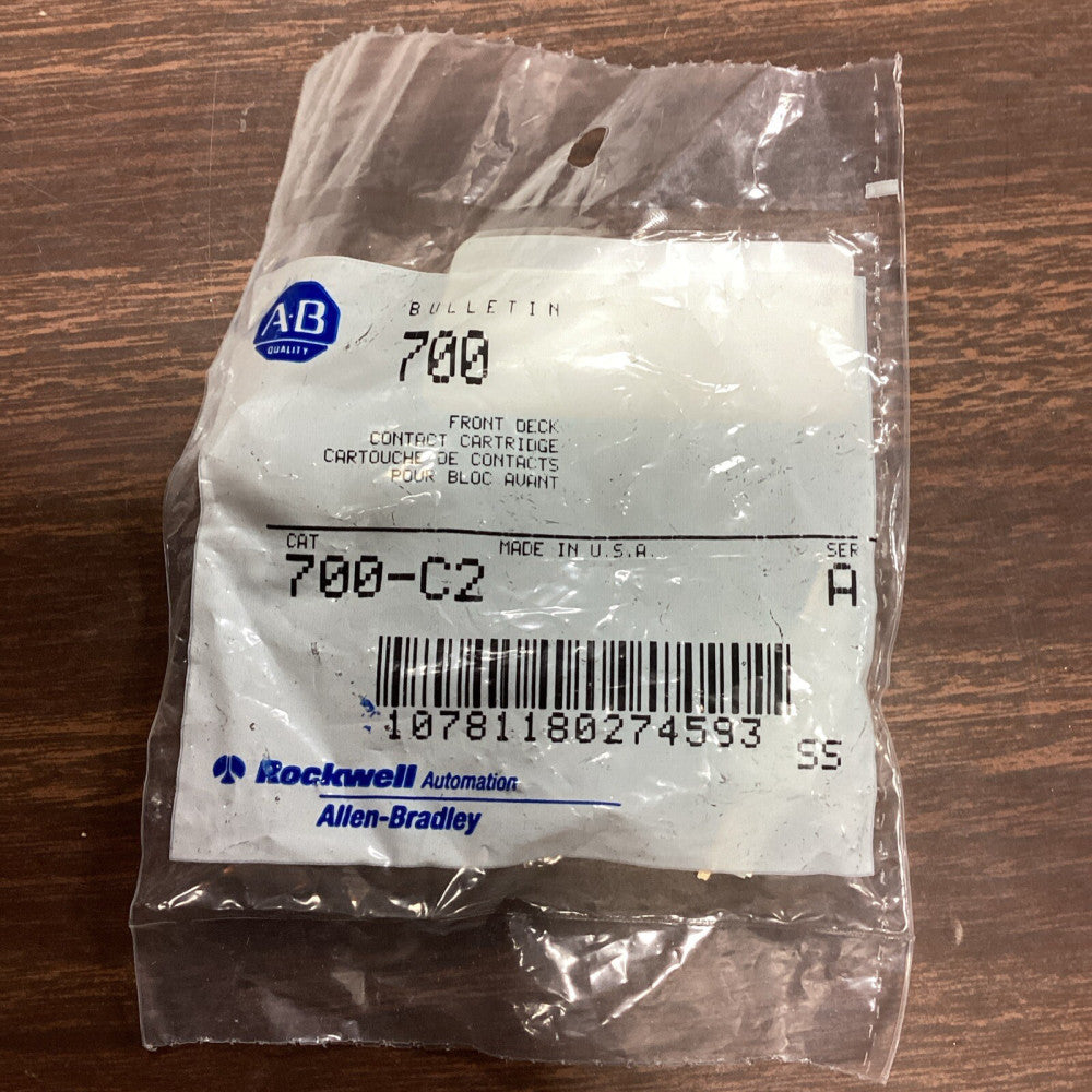 ALLEN BRADLEY 700-C2 FRONT DECK CONTACT CARTRIDGE 700-C2 SER A