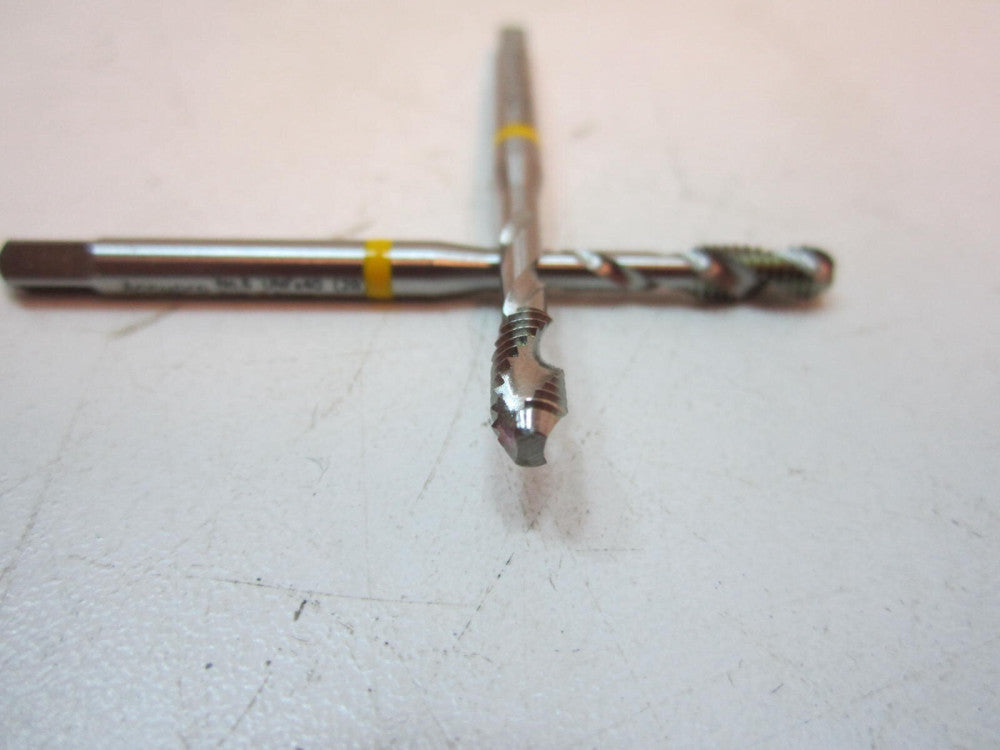 #6-40 UNF 2B HSSE Vanadium Yellow Band Aluminum Plug Chamfer Tap New - Lot of 2