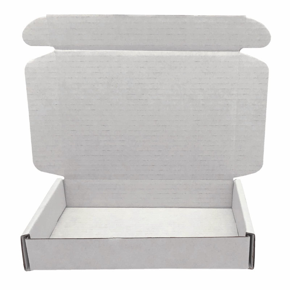 Small Shipping Boxes 5x3.1x1 Inch, White Corrugated Cardboard Box Mailers Pac...