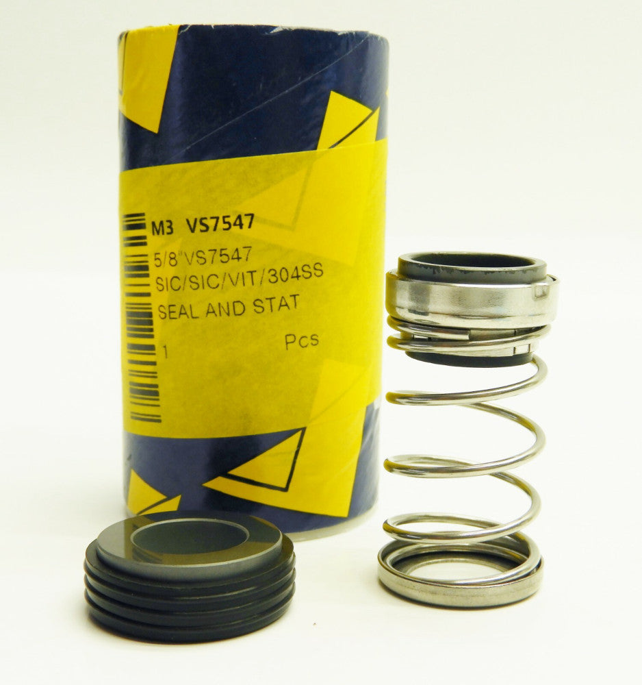 5/8" Pump Shaft Seal & Stationary .625" SIC/SIC/VIT/304SS Vulcan VS7547