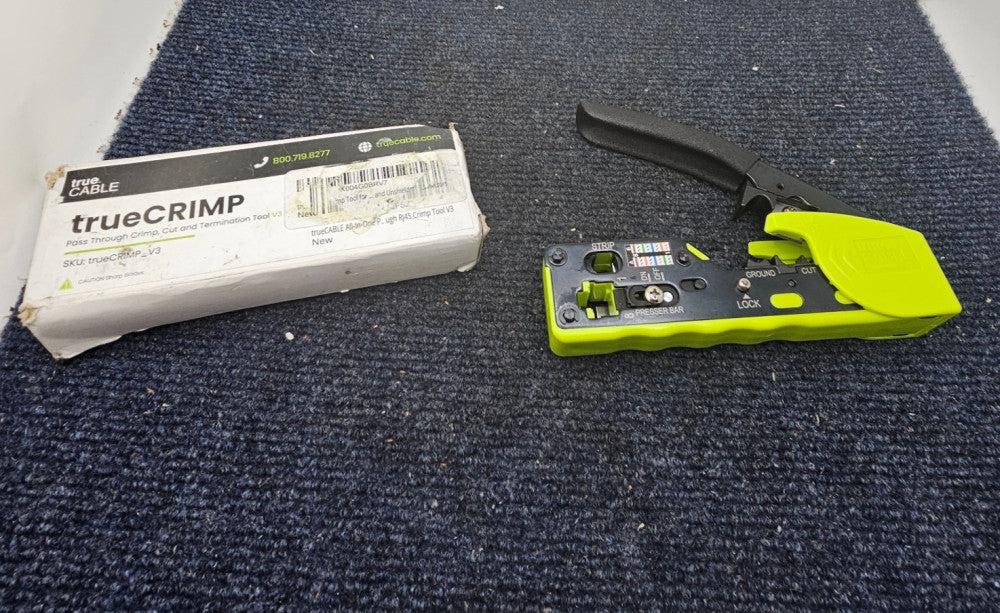 TrueCable TRUECRIMP_V3: Crimp Tool for Pass through RJ45 All-In One Crimper