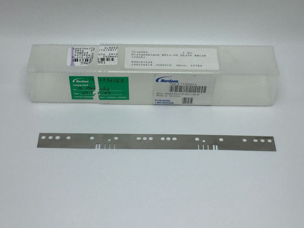 NEW NORDSON 7136065 NEW NORDSON SHIM EP11-05 DL250 AB128 10 SLOT PN# 7136065