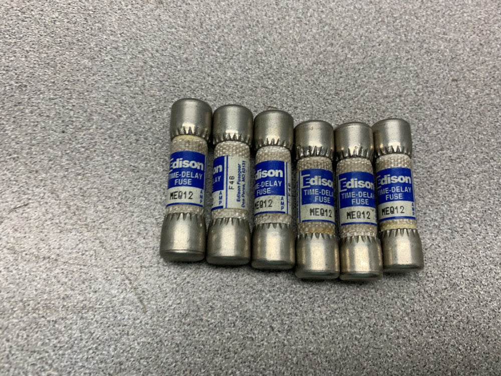 LOT OF 6 NEW NO BOX EDISON FUSE MEQ12