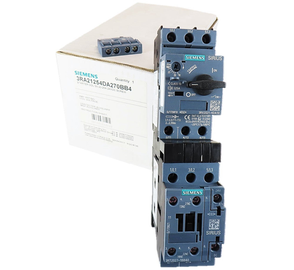 Siemens 3RA21254DA270BB4 Starter DOL S0 20-25A 24VDC *USA Seller* NEW IN BOX