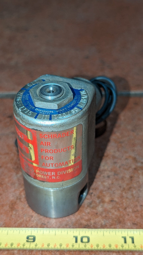 Schrader Scovill 20463-1115 Valve 120VAV 11W 125psi 1/16FNPT