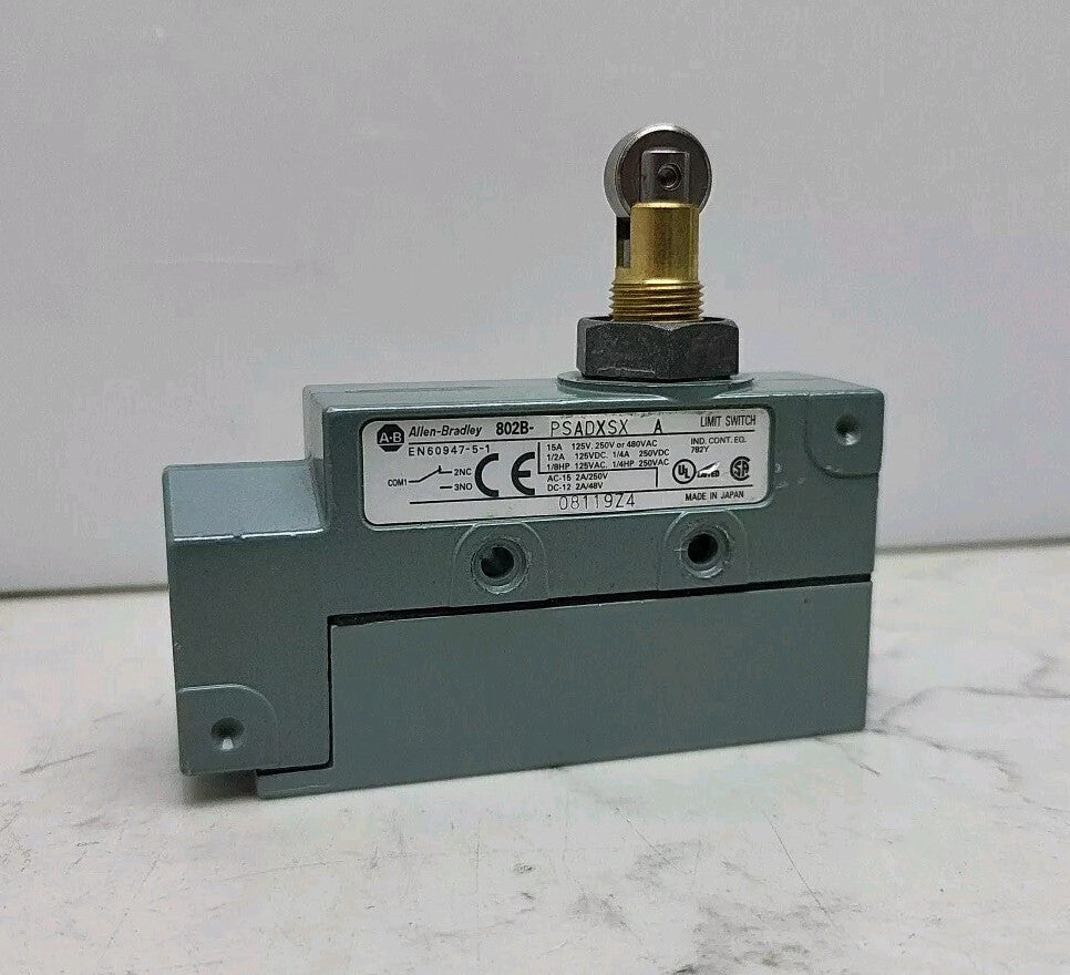Allen Bradley 802B-PSADXSX Precision Limit Switch Top Push Roller 1NO 1NC Ser A