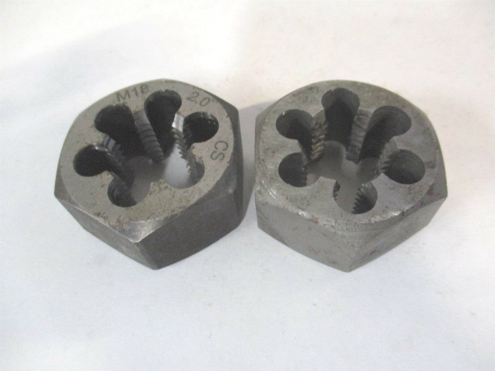 (419-8200) M18-2.0 CS Carbon Steel Hex Round Die - Lot of 2