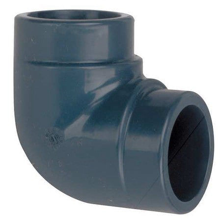 Zoro Select 806-012 Pvc Elbow, 90 Degrees, Socket X Socket, 1-1/4 In Pipe Size