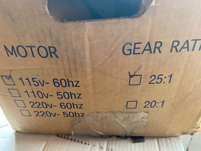 Weg 15344005 Motor W/ Gear Reducer 5948 .75HP 1PH 115V 1725 RPM (NEW)