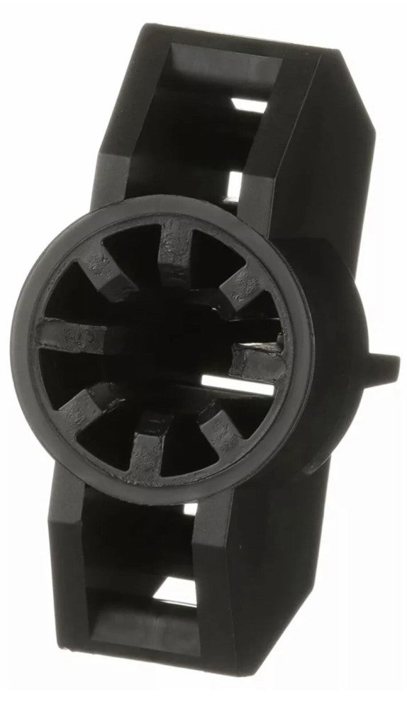 cable tie mount in black is installed onto a 0.44in stud nylon 6.6 - 25EA