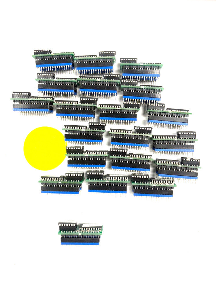 PACE-O-MATIC GREEN INTERCONNECT BOARD WITH 32 PIN HEADERS LOT OF 20