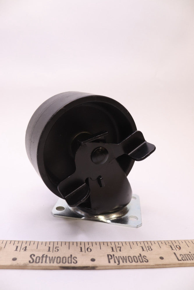 Swivel Plate Brake Caster Plastic 2" x 4" 3-5/8" x 2-3/4"