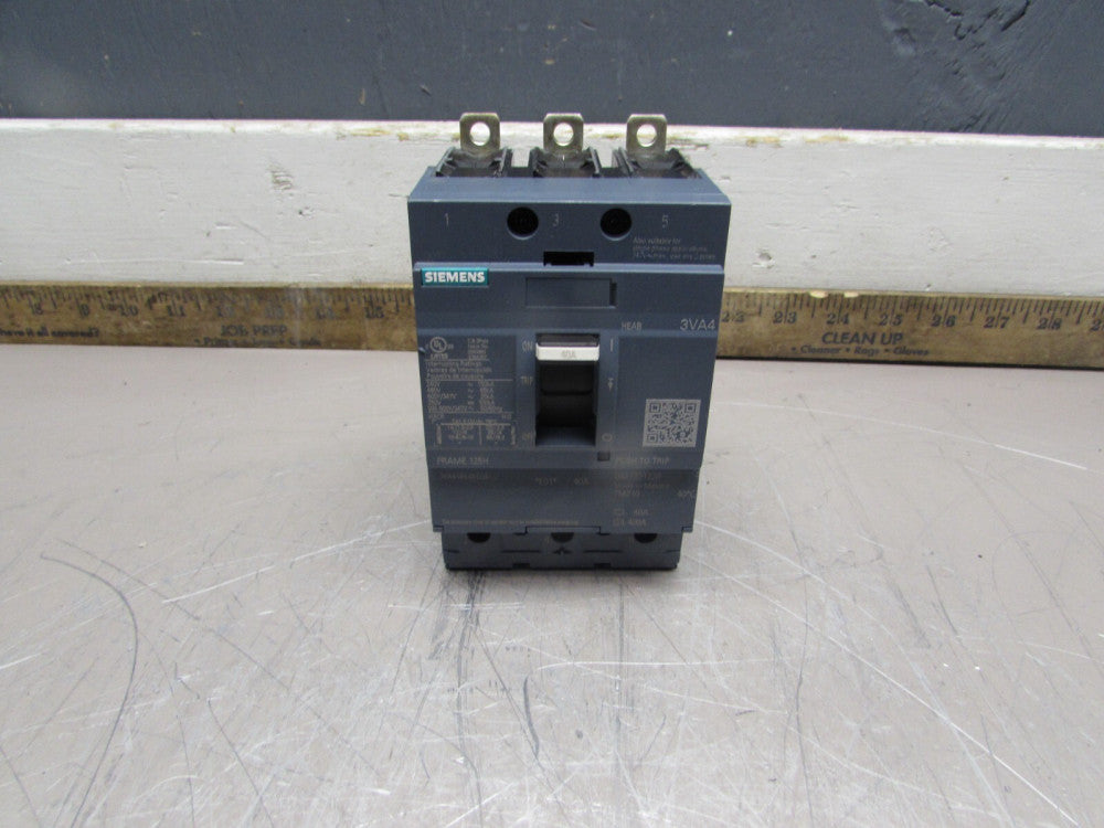 SIEMENS 3VA4140-6ED34-0AA0 ,CIRCUIT BREAKER, 3P/40A /480V/65kA MAKE OFFER!