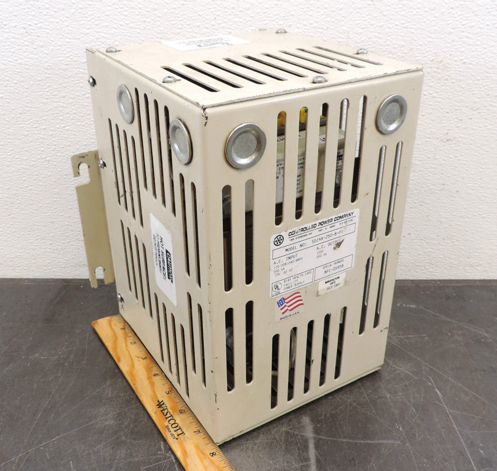 Controlled Power Company 5DZAX-250-8-PI Power Supply PSU 250 VA 120/208/240/480V