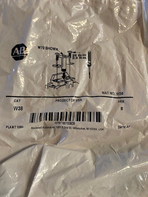 Allen Bradley AB Overload Relay Heater Element W38 NEW