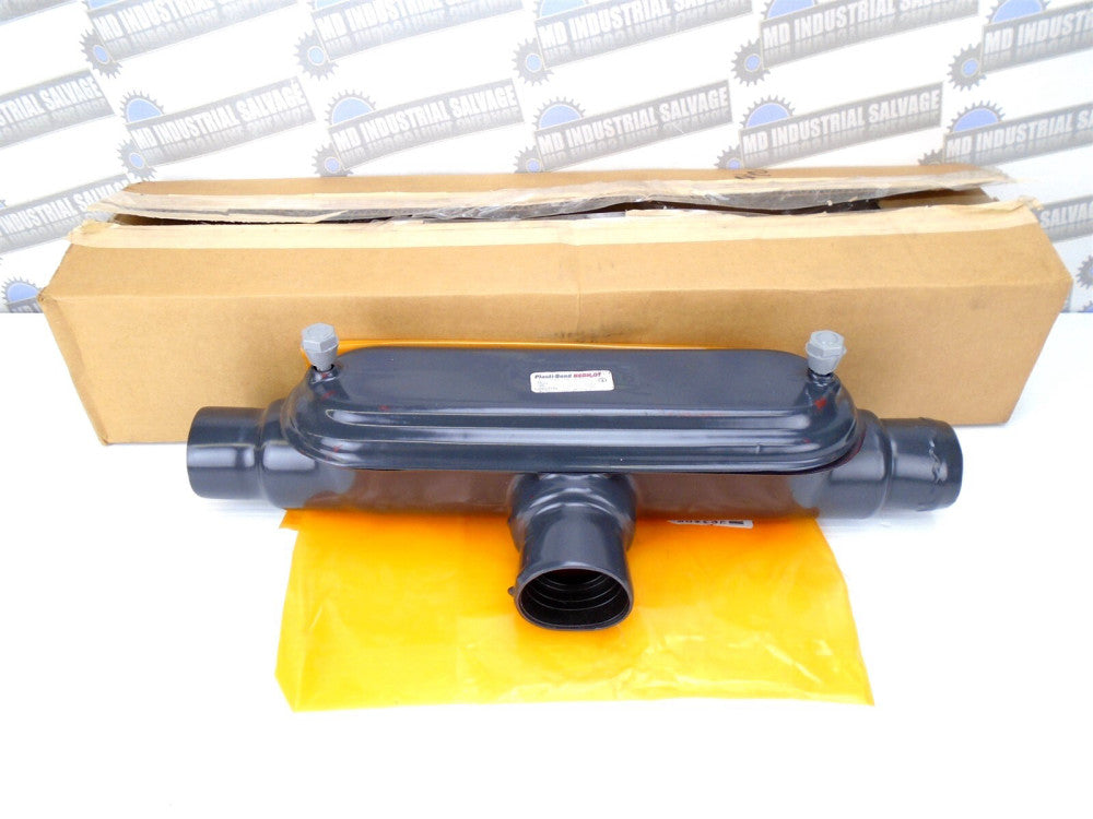 ROBROY - BT5 - PRBT5 - 1-1/2" TEE Gray PVC Coated RIGID CONDUIT - (NEW in BOX)