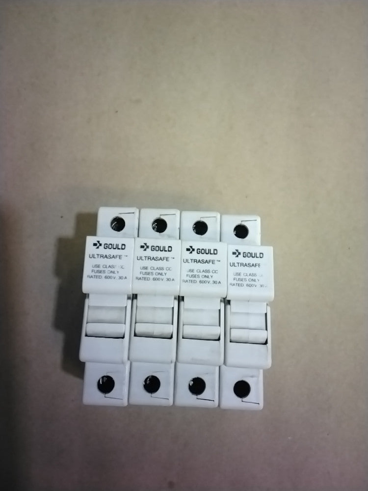 Fuse Holder Gould Ultrasafe USCC1 1 Pole, 600 V 30 Amp. (Lot Of 4)