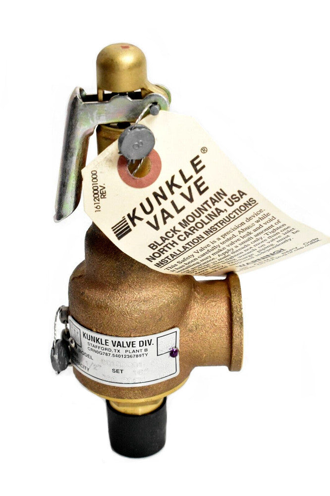 Kunkle 6010DC01-KM Safety Relief Valve 1/2" NPT, 165 PSIG