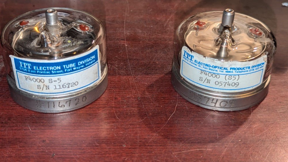 (1) ITT F4000 (S5) Ultra-Fast Vacuum Biplanar Photodiode Phototube