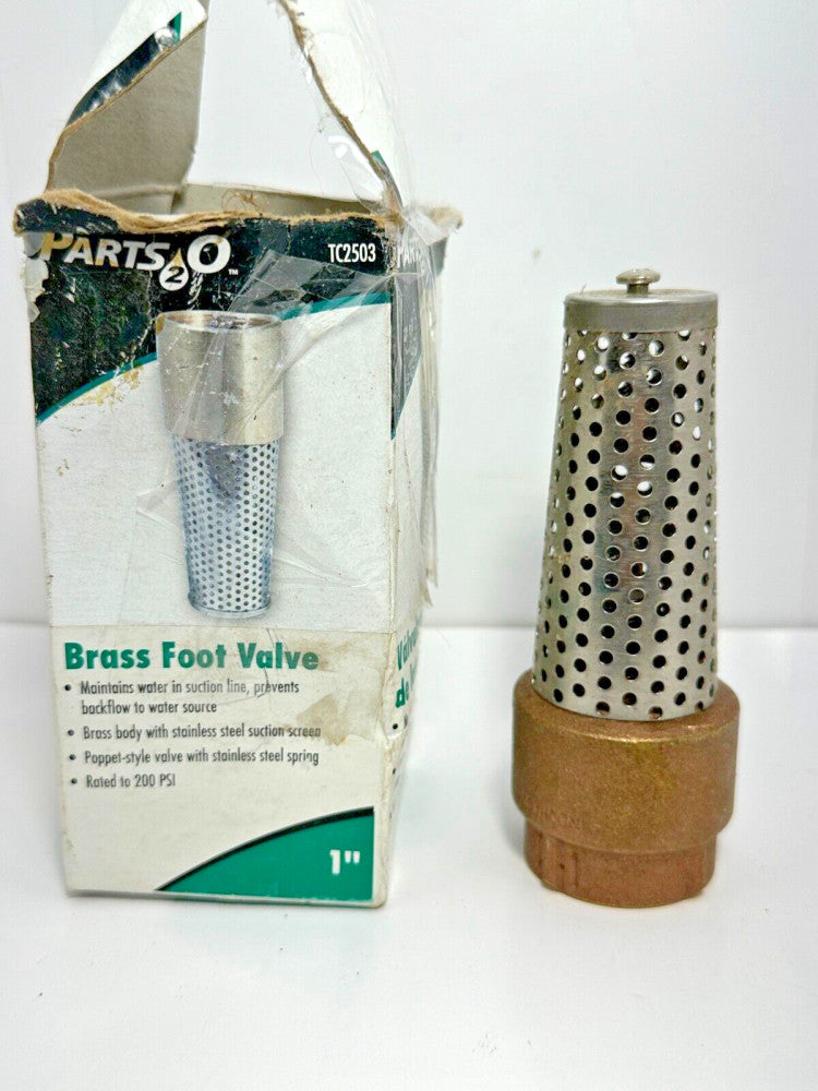 Parts2O Merrill Brass Foot Valve TC2503 1"
