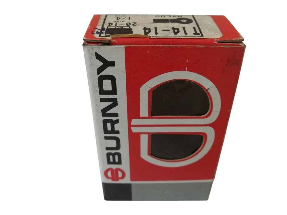 LOT OF 73 BURNDY T14-14 HYLUG 20-14WIRE, 1/4 STUD NSMP