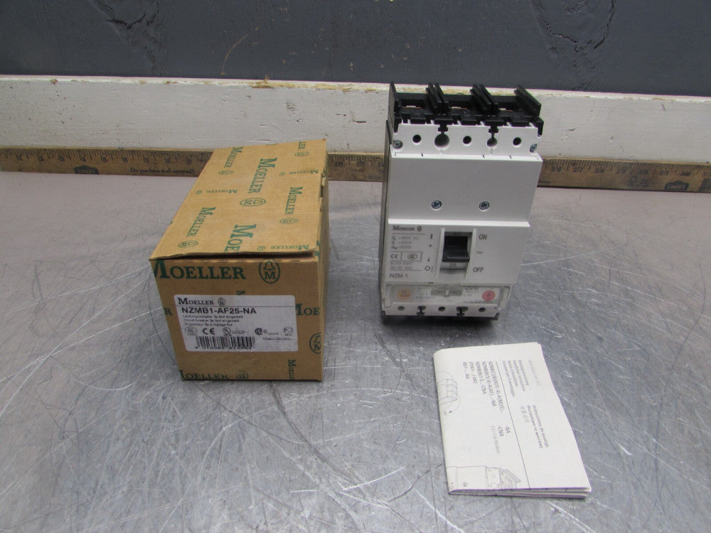 NEW! EATON Moeller NZMB1-AF25-NA , CIRCUIT BREAKER, THERMAL, 3P /600V /25A, NIB!